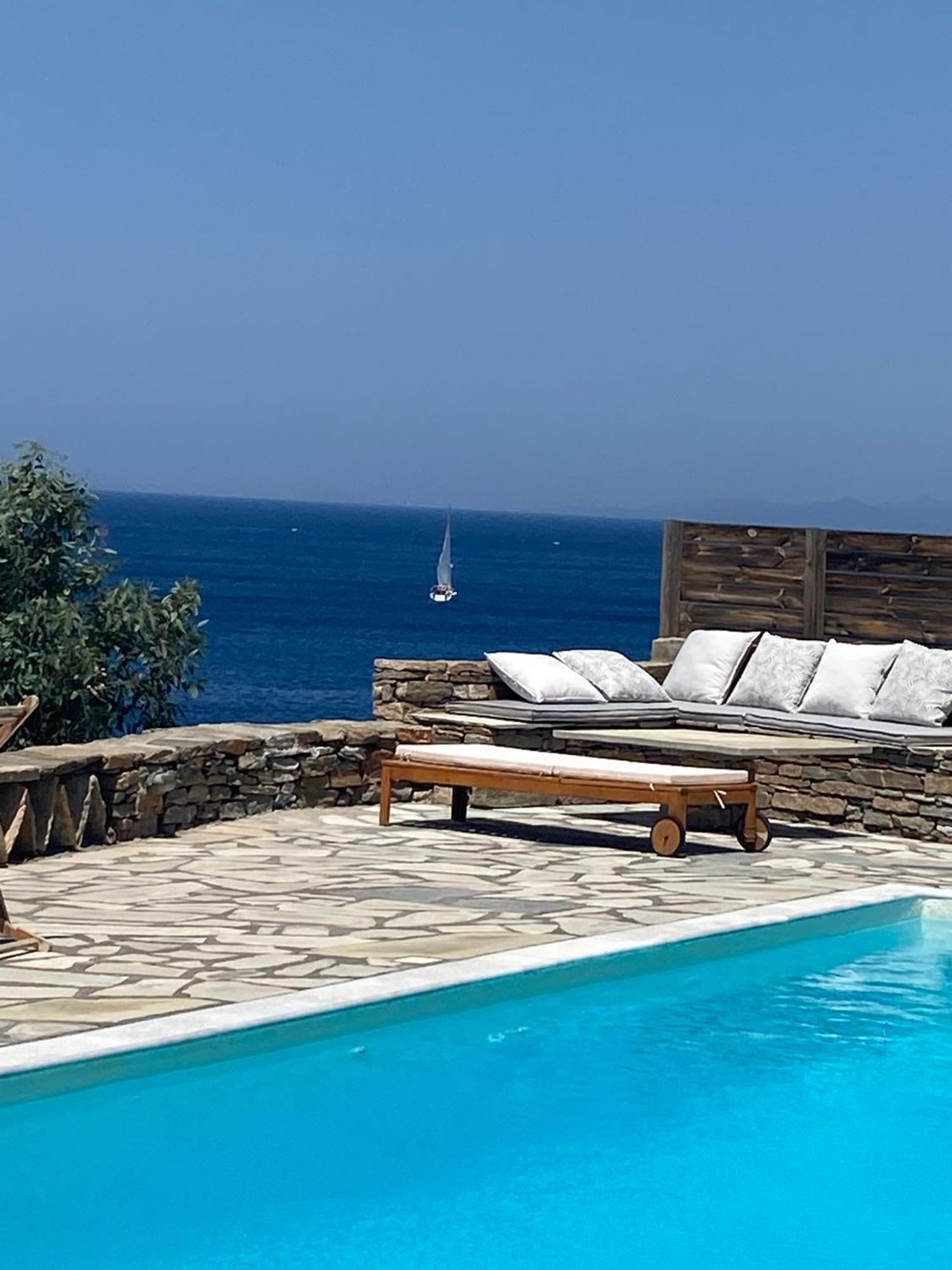 Sunset Villa With Swimming Pool At Tzia Ligia  Exterior foto