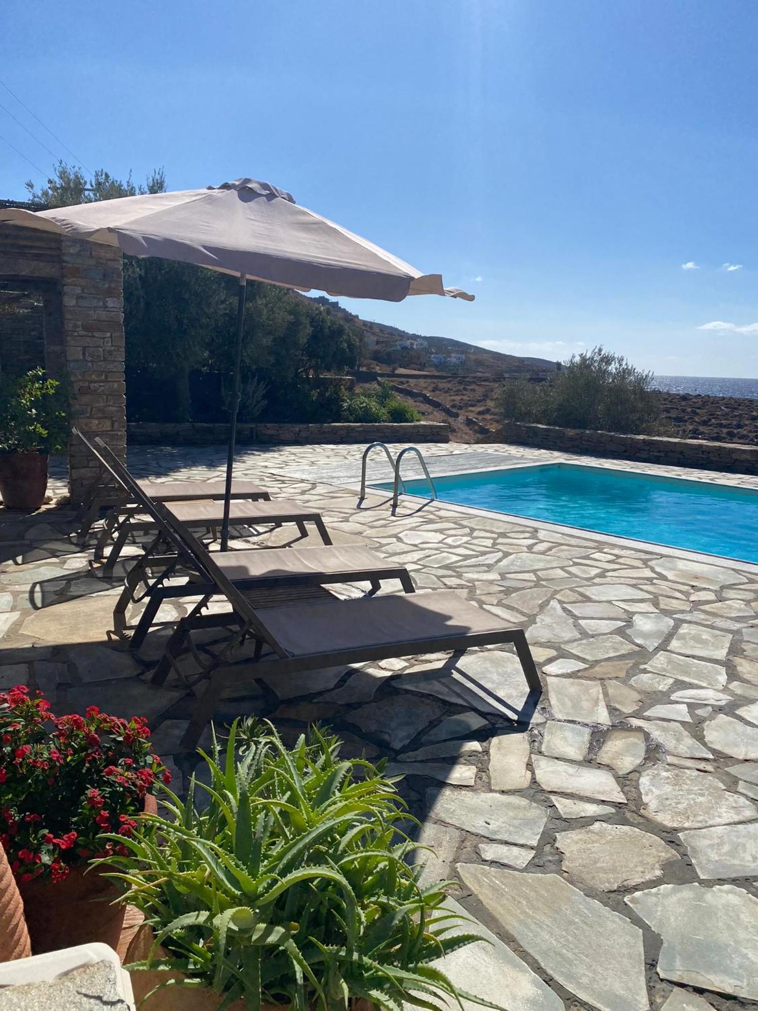 Sunset Villa With Swimming Pool At Tzia Ligia  Exterior foto
